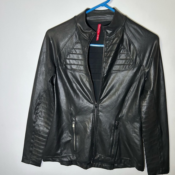 Spanx Faux Leather Moto Jacket XS - Picture 3 of 8